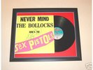 THE SEX PISTOLS/SIGNED LP/FRAMED