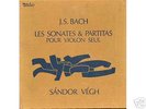 BACH Sonates partitas SANDOR VEGH 3 LP french stereo