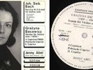 THE RAREST JENNY ABEL STEREO LP BACH CIACONA