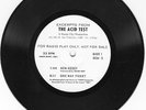KEN KESEY 1966 THE ACID TEST promo 45 with poster RARE
