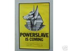 IRON MAIDEN POWERSLAVE ORIG POSTER PROMO ONLY PRE LP.