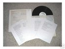 Todd Rundgren's Utopia 1974 LP TEST PRESSING w/lyrics