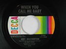 JOEY HEATHERTON (northern) WHEN YOU CALL ME BABY DECCA