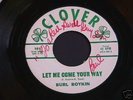 Burl Boykin Rockabilly 45 Clover Records Autographed