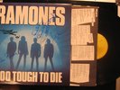 Ramones - Too Tough To Die - AUTOGRAPHED LP - RARE - 84