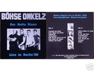 Böhse Onkelz: Der nette Mann Live in Berlin 86;LP,neuw.