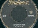 THE WHO*My Generation*Deutsche BRUNSWICK Export Single
