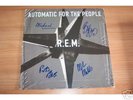 REM group signed VINYL ALBUM LP with CERT