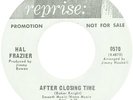 HAL FRAZIER After Closing Time Northern Soul 45