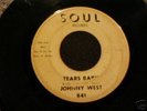 JOHNNY WEST Tears baby/It ain't love Northern soul 45