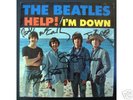 BEATLES hand signed HELP 45 sleeve w/COA - No Reserve