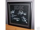 AC/DC BACK IN BLACK FULLY SIGNED+FRAMED+COA
