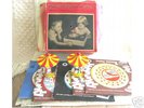 1940s Red Raven Magic Mirror Movie Records w Mirror