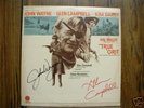 TRUE GRIT JOHN WAYNE CAMPBELL SIGNED VINYL LP AUTOGRAPH