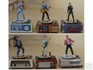 ELVIS 6 MUSICAL BOXES FRANKLIN MINT COAs '99 Blue Suede