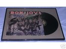 Bon Jovi Framed Slippery When Wet Signed LP Autograph