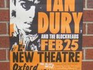 Orig Ian Dury UK Tour Poster 1978 Stiff Records Punk
