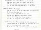 Oasis original hand written lyrics