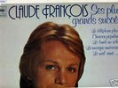 CLAUDE FRANCOIS diferent LP from PORTUGAL very RARE