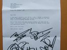 Signed letter from Iron Maiden - all members signatures