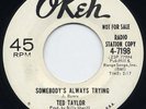 Northern Soul 45 - Ted Taylor - Somebodys Always Trying
