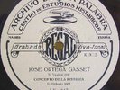 JOSE ORTEGA GASSET 1932 Regal LK 4117 RARE SPOKEN 78RPM