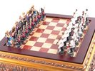 ROCK N ROLL VRS JAZZ CHESS SET. HAND CRAFTED. BNIB