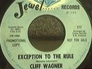 Cliff Wagner Northern Soul 45 Mint- Exception Promo 777