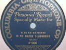 40) 78 RPM COLUMBIA PERSONAL RECORD   MERRY OLDSMOBILE
