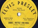 philippines ELVIS PRESLEY 78 rpm SHAKE , RATTLE & ROLL