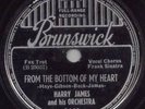 HARRY JAMES 78 BRUNSWICK 8443 RARE FRANK SINATRA 1939