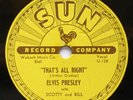 ELVIS PRESLEY THAT’S ALL RIGHT SUN 209, 78, VG++