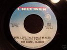 Northern Soul 45 GOSPEL CLASSICS on CHECKER