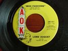 Rare Texas Garage 45  Lord August  Early Augie Meyers