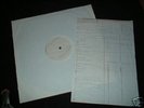 THE STRANGLERS : THE RAVEN WHITE LABEL TEST PRESSING LP