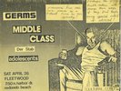 GERMS, MIDDLE CLASS,DER STAB, ADOLESCENT FLYER 1980