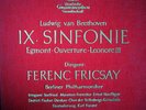 RARE DGG Tulip - FRICSAY Beeth. 9. Red Linen Box / NM
