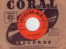 BUDDY HOLLY rel 45  IVAN Real Wild Child CORAL w/SLV