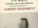PRIVATE LP ALBERT STEINMETZ VIOLIN BACH BWV 1004 SIGNED