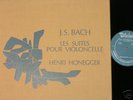 Henri HONEGGER Bach solo 6 Cello suites Valois 3 LP Box