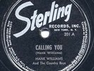 Rare Country 78 - Hank Williams 1st Record -Calling You