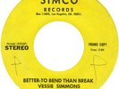 VESSIE SIMMONS Better To Bend Than Modern Soul 45