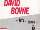 David Bowie -  Let's Dance - rare France tour promo 45