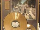 BEATLES  FRAMED 24K GOLD PLATED ABBEY ROAD RECORD ALBUM
