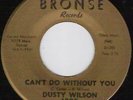 DUSTY WILSON Cant Do Without... NORTHERN SOUL 45 Bronse