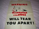 SLAUGHTER & THE DOGS-ORIG 77 PROMO POSTER PUNK