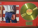 BRUCE SPRINGSTEEN  - Born USA LP Gold disc /cov