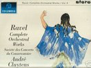 1963 SAX 2478 *COMPLETE RAVEL*VOL 3*ANDRES CLUYTENS*