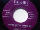 Rare orig. Rockabilly 45*Lonnie Allen on VAL-HILL*NM