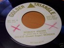 NOBODY KNOWS/DICKIE SWEET SUGAR WONDER/NORTHERN SOUL